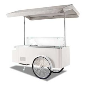 White Vintage Gelato Cart